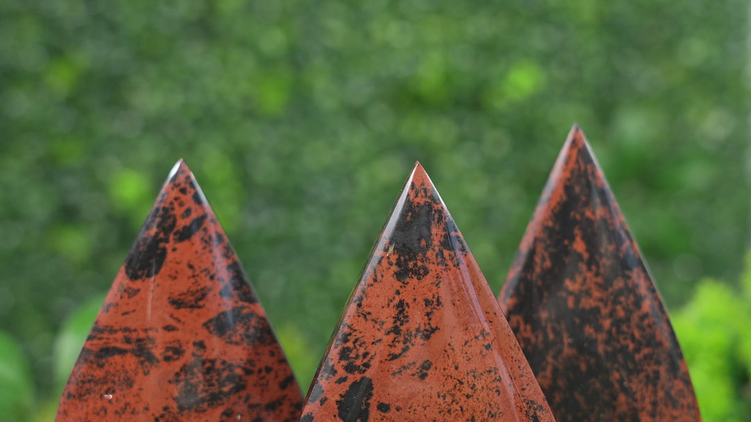Natural Mahogany Obsidian Teardrop