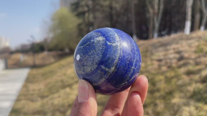 Unique,Imperfect Natural Lapis Lazuli Sphere