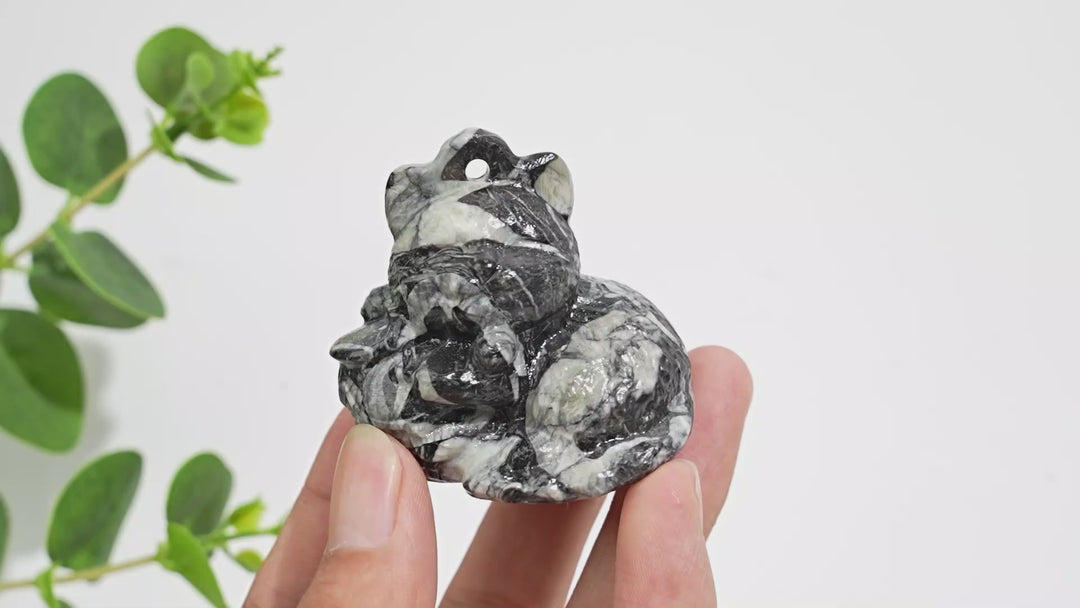 Natural Crystal Carving Cute Smiling Cat