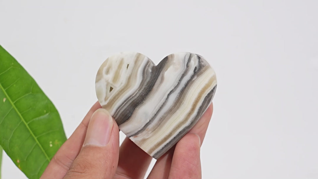 Natural Crystal Mexican Calcite Heart