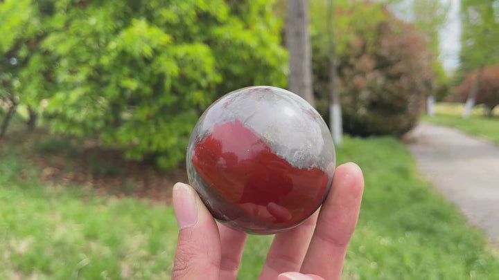 Natural Crystal African Blood Stone Sphere