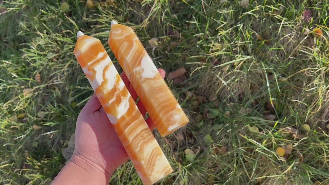 Natural Yellow Calcite Point
