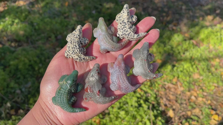 Natural Crystal Carving Crocodile