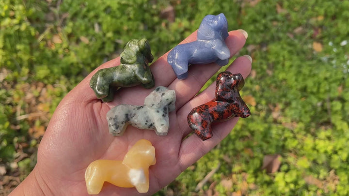 Natural Crystal Carving Dachshund