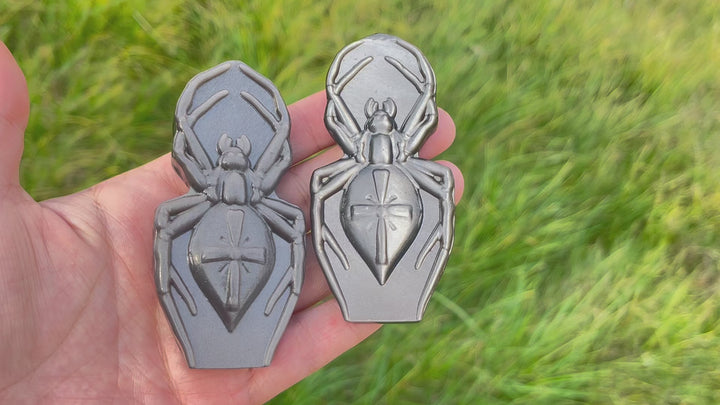 Natural Silver Obsidian Spider