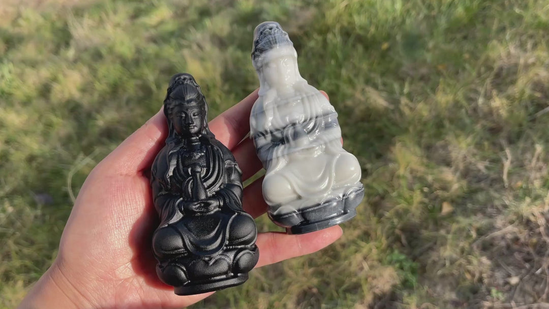 Natural Crystal Carving Guanyin