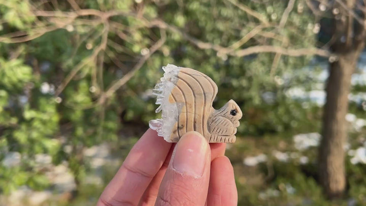 Amas de quartz clair Écureuil