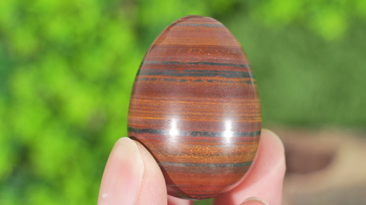 Natural Tiger Eye Hematite Egg