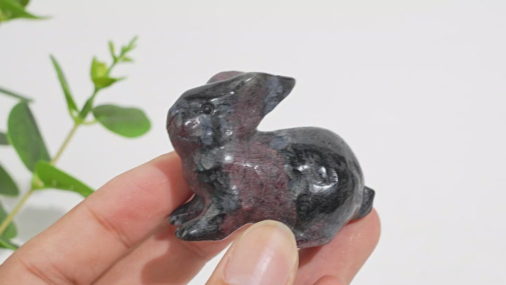 Natural Crystal Carving Cute Bunny