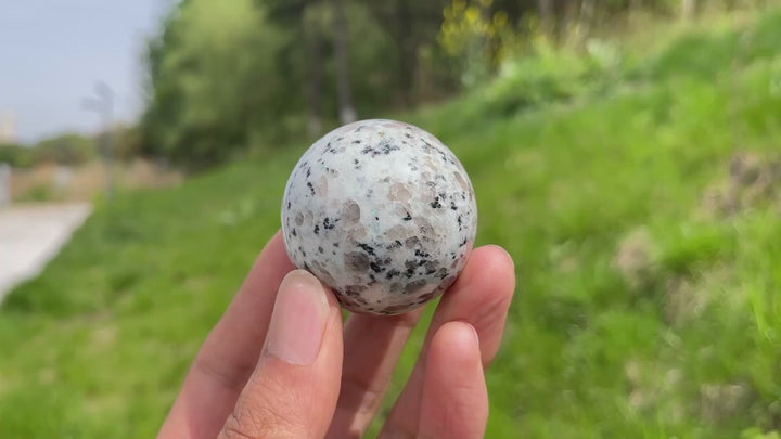 Natural Kiwi Jasper Crystal Sphere