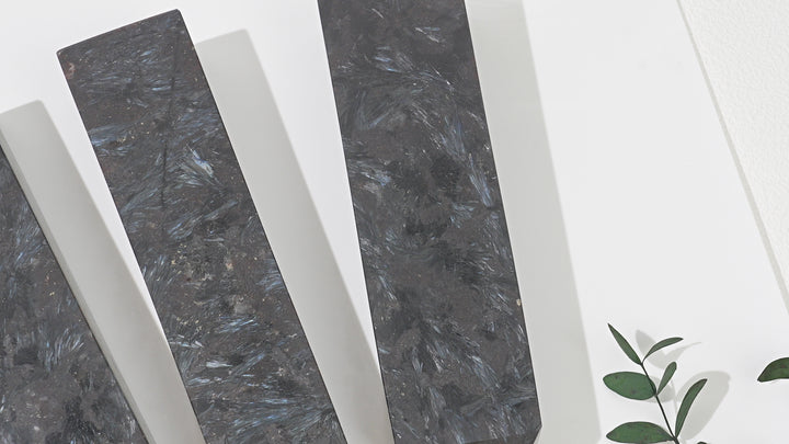 Natural Arfvedsonite with Garnet Stone Point