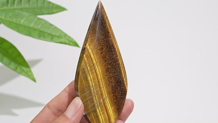 Natural Crystal Tiger Eye Teardrop