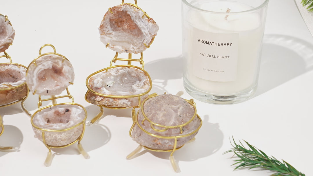 Unique, Natural Agate Geode Treasure Basin