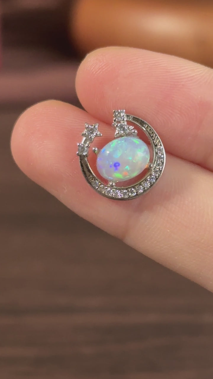 Opal Stud Earrings