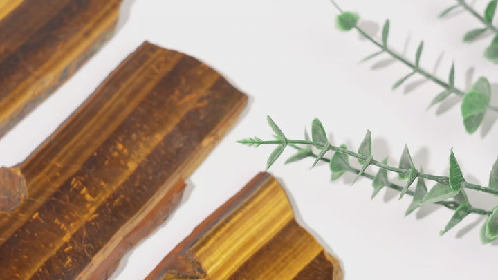 Natural Crystal Tiger Eye Slice