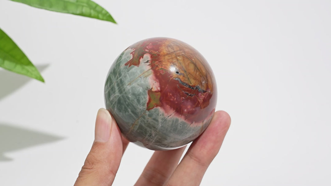 Natural Crystal Noreena Jasper Sphere