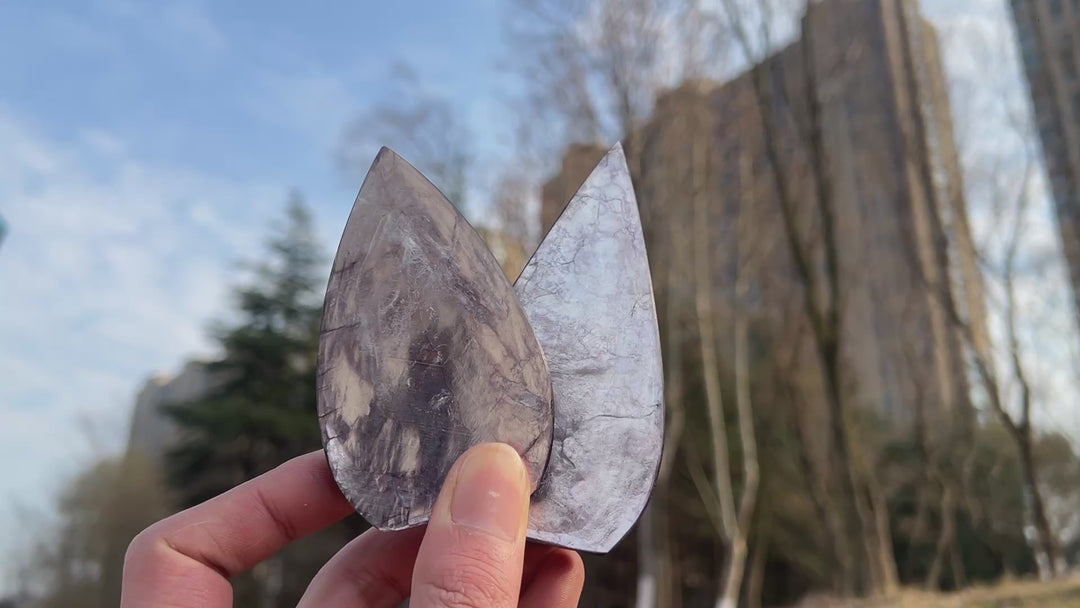 Natural Lepidolite Teardrop