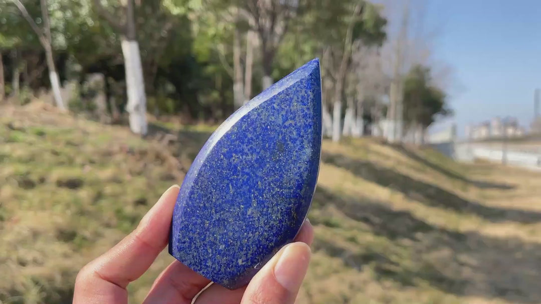 Natural Crystal Lapis Lazuli Teardrop