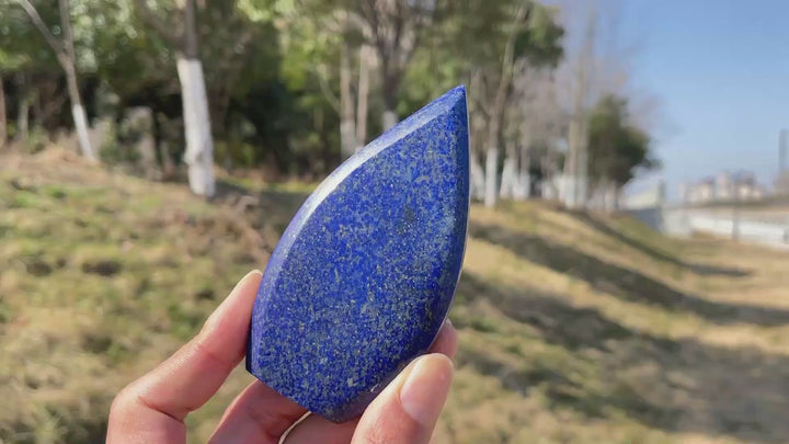Natural Crystal Lapis Lazuli Teardrop
