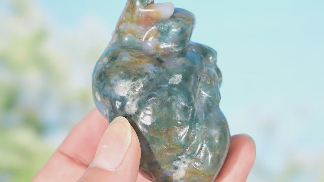 Natural Crystal Carving Heart