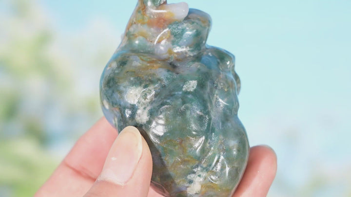 Natural Crystal Carving Heart