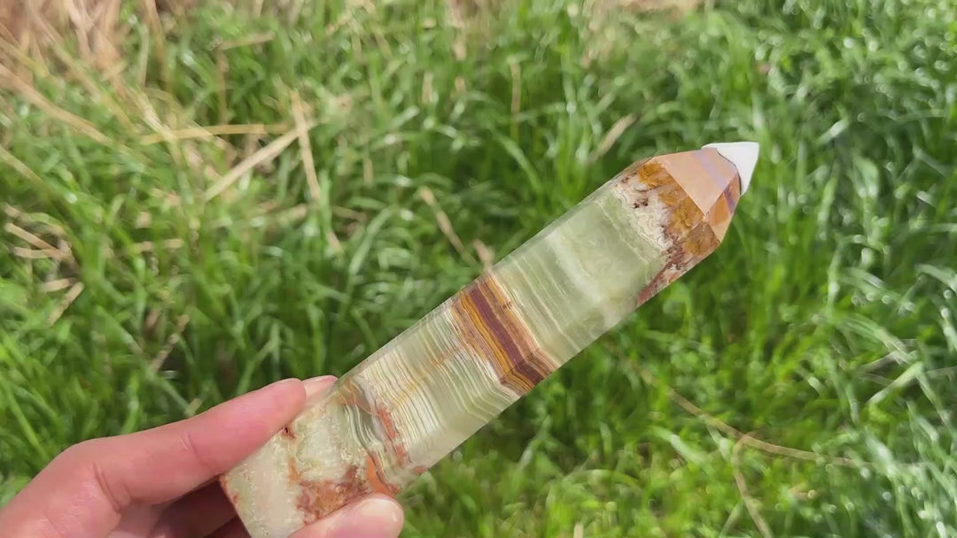 Natural Afghanistan Jade Crystal Point