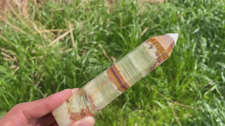 Natural Afghanistan Jade Crystal Point