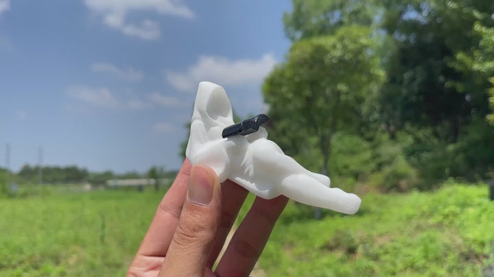 Natural Crystal Reading Ghost Lady Carving