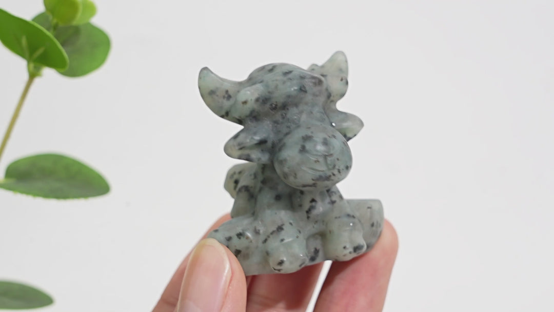 Natural Crystal Carving Christmas Deer