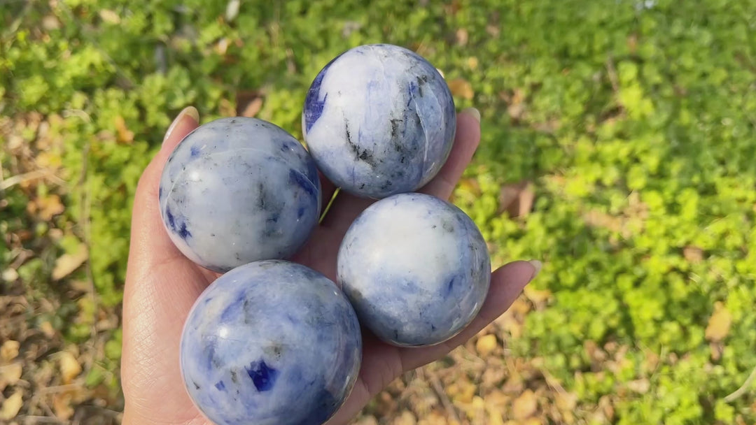 Natural Crystal Sodalite Sphere