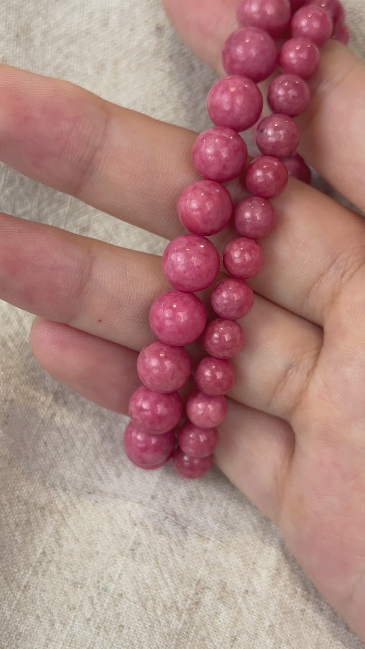 Rhodonite Bracelet 6.1-8.8mm