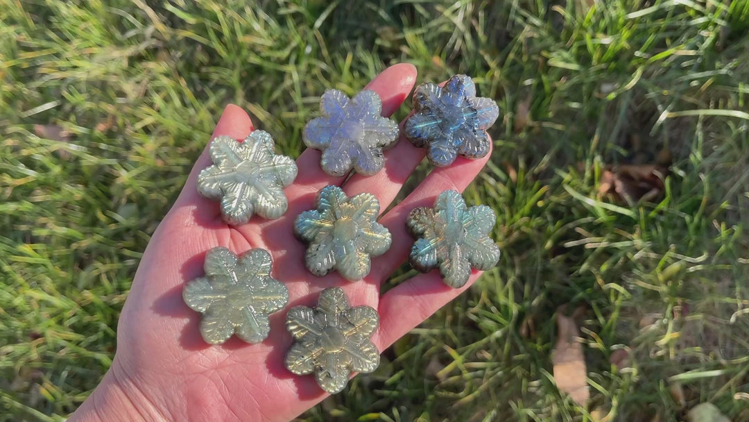 Natural Labradorite Snowflake