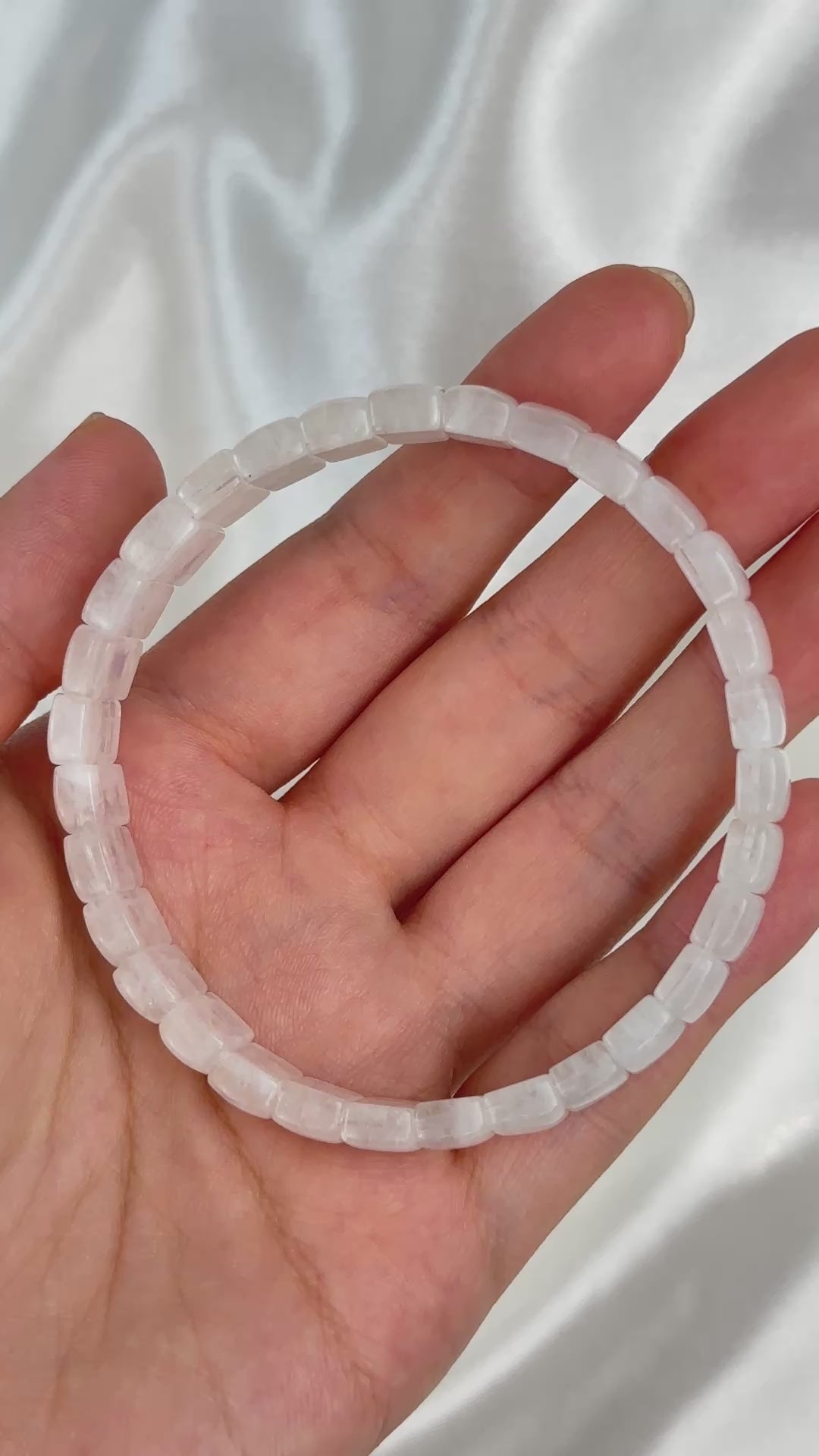 Indian Moonstone Soft Bangle 9.6-10.1mm