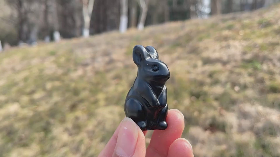 Natural Carving Tiny Cute Rabbit