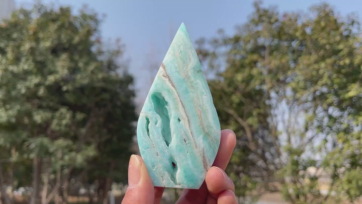 Natural Crystal Hemimorphite Teardrop