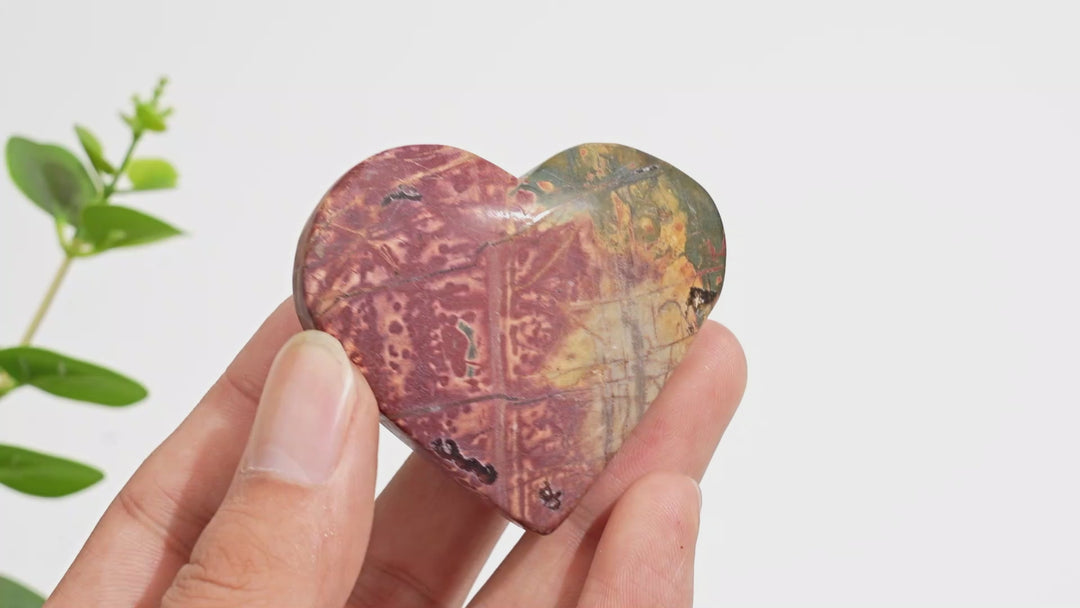 Natural Crystal Norina Jasper Heart