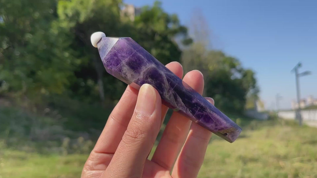 Natural Crystal Dream Amethyst Wand