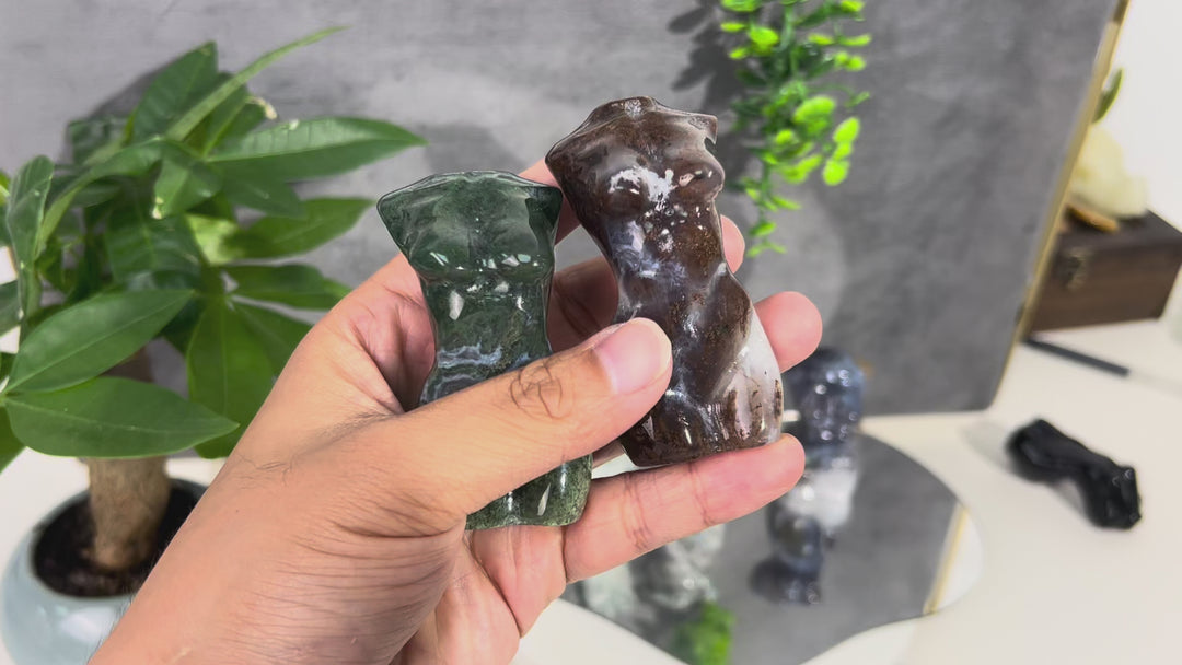 Moss Agate Goddess