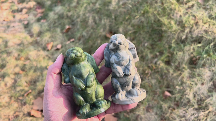 Natural Crystal Carving Lop-Eared Rabbit