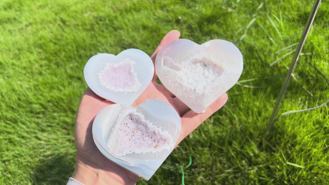 Unique, Agate Geode Heart