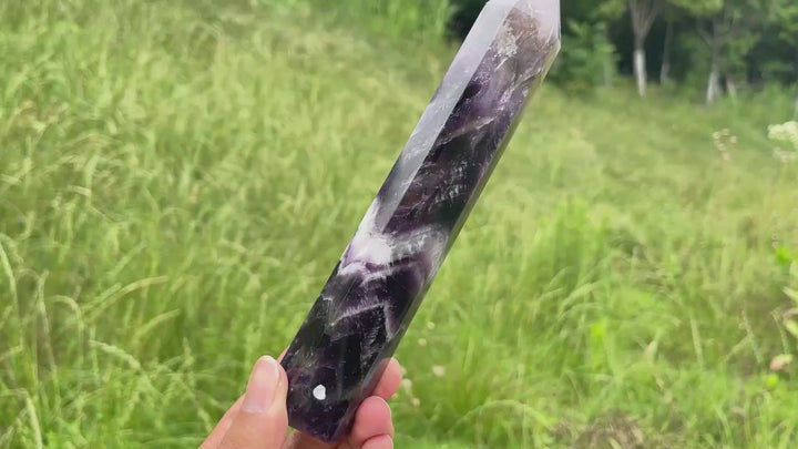 Unique,A Slightly Imperfect Natural Dream Amethyst Point