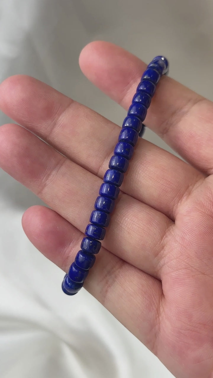 Lapis Lazuli Straight Cut Bracelet 5.8-6.1mm