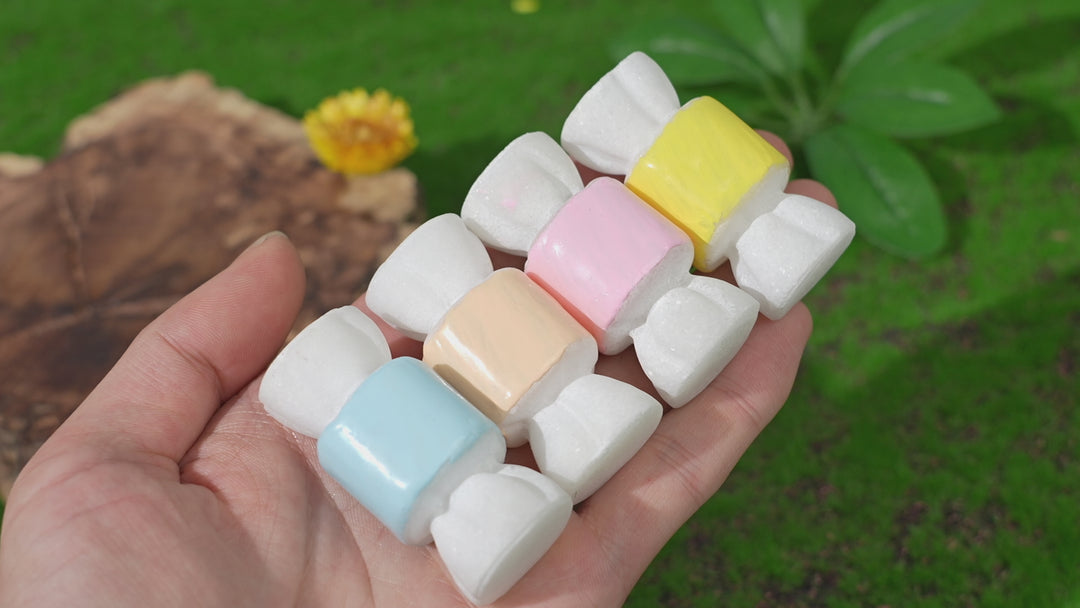 Natural Crystal Carving White Jade Candy