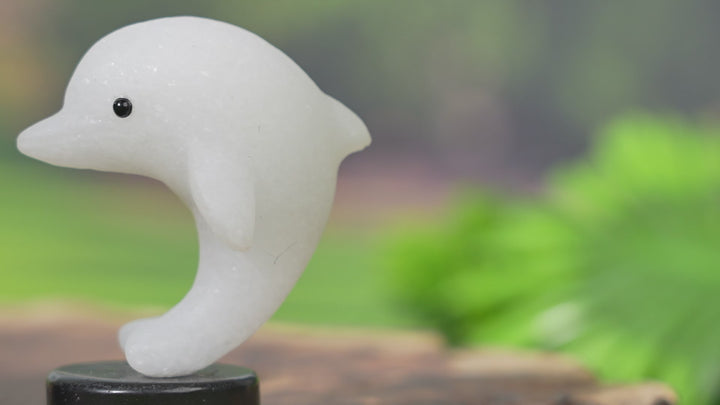 Natural Crystal Carving Dolphin