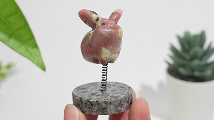 Natural Crystal Cute Flying Pig Ornament