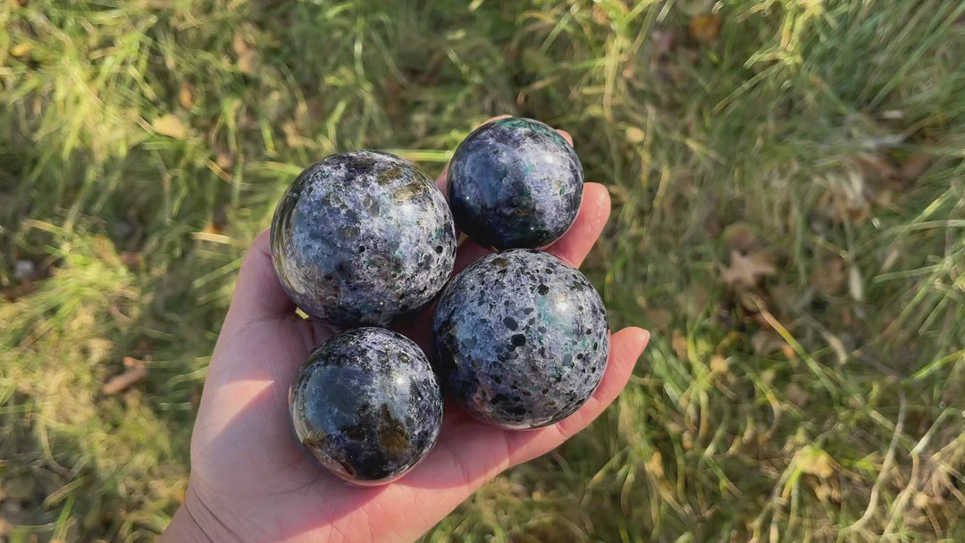 Natural Bi-color Iolite Sphere