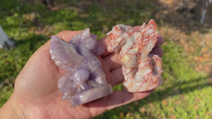 Natural Crystal Carving Pegasus