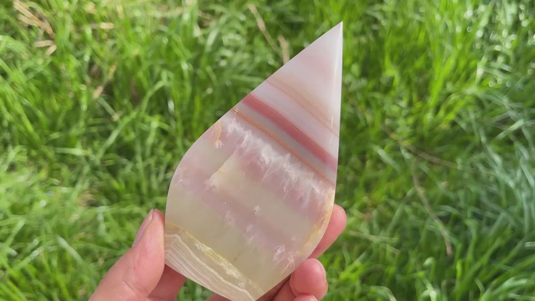 Natural Crystal Calcite Teardrop
