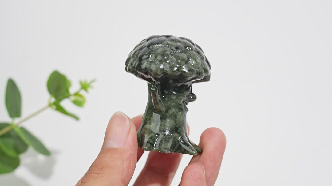 Natural Crystal Carving Serpentine Tree Spirit