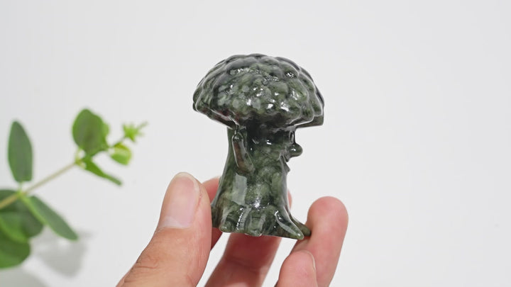 Natural Crystal Carving Serpentine Tree Spirit